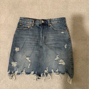 Zara Blue Denim Skirt
